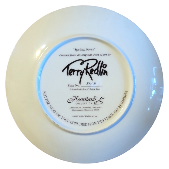 Vtg (1995) Limited Edition Terry Redlin “Spring Fever” Collector’s Plate - Picture 2 of 2